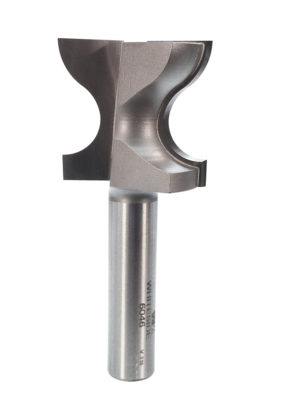 Whiteside 6046 1-7/16" CD X 2 Wing X 1-1/8" CL X 3/8" Radius X 1/2" SHK Carbide Tipped Drawer Pull Router Bit