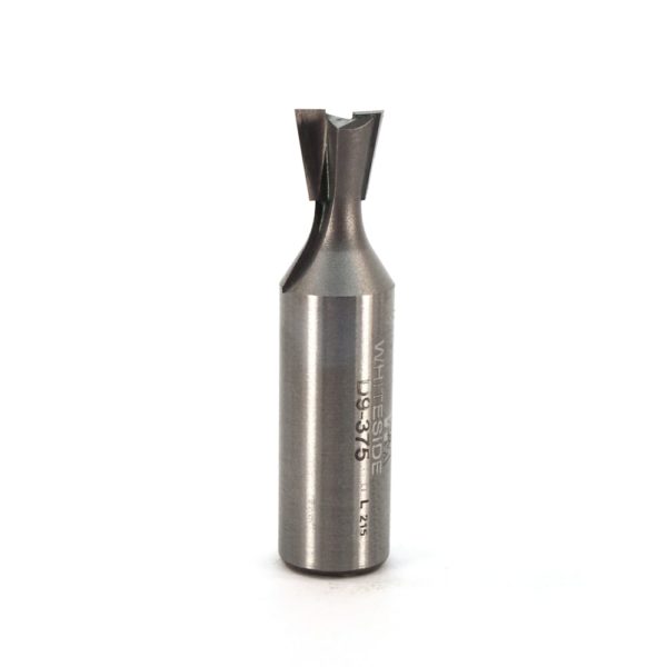 Whiteside D9-375 3/8" CD X 2 Wing X 3/8" CL X 9° Angle X 1/2" SHK Carbide Tipped Dovetail Router Bit