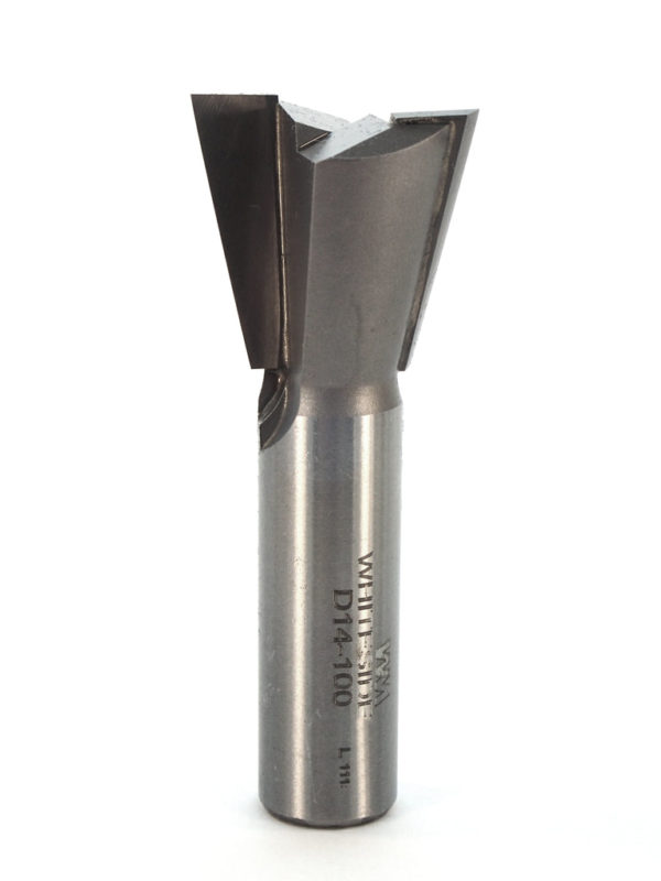 Whiteside D14-100 1" CD X 2 Wing X 7/8" CL X 14° Angle X 1/2" SHK Carbide Tipped Dovetail Router Bit
