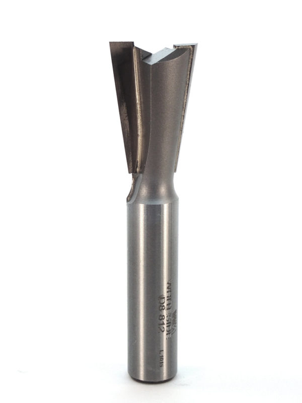 Whiteside D8-812 13/16" CD X 2 Wing X 1-1/4" CL X 8° Angle X 1/2" SHK Carbide Tipped Dovetail Router Bit