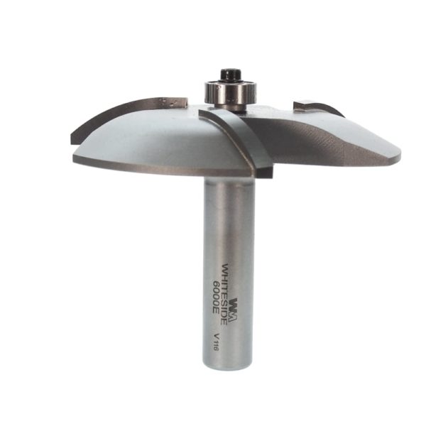 Whiteside 6000E 3-3/8" CD X 3 Wing X 1/2" SHK Carbide Tipped Raised Panel Router Bit