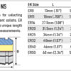 Techniks 04220-13/32 ER 20 13/32" Collet - Image 2