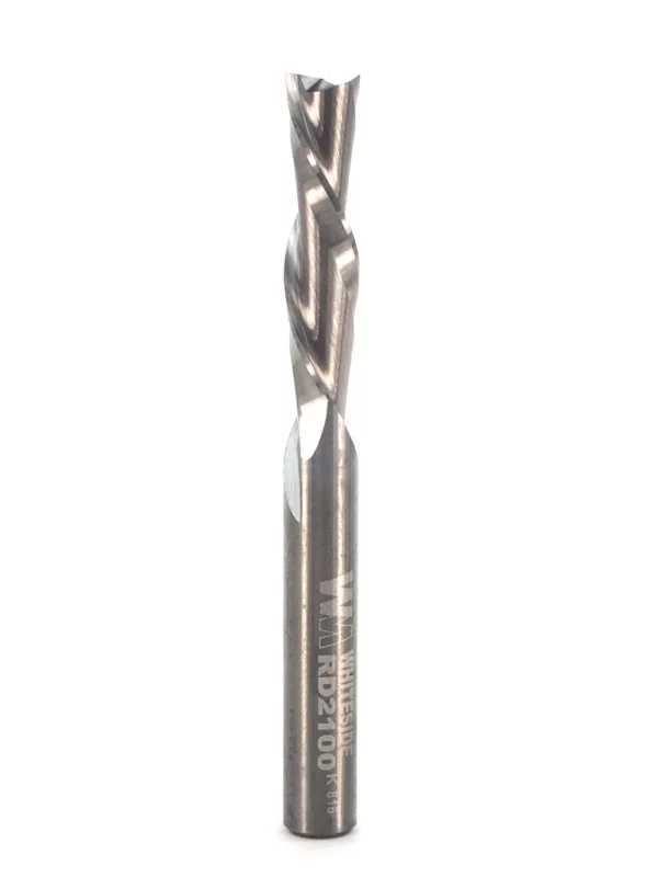 Whiteside RD2100 1/4" Down-Cut Standard Spiral 2 Flute X 1" CL Solid Carbide Router Bit