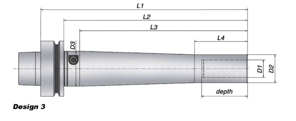 ETP 684600 HSK63F x 3/4” x 190MM Pencil Hydro Grip Toolholder - Image 2